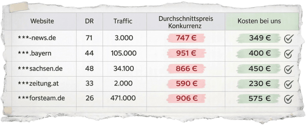 Backlinkpreise: Linkseller vs. andere Anbieter